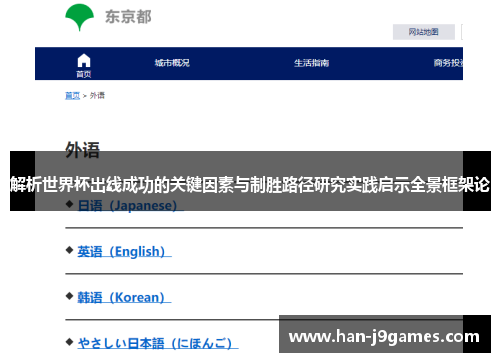 解析世界杯出线成功的关键因素与制胜路径研究实践启示全景框架论 解析世界杯出线成功的关键因素与制胜路径研究实践启示全景框架论